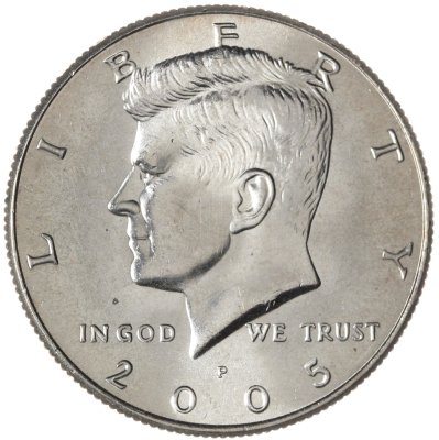 купить США 50 центов (1/2 доллара, half dollar) 2005 P Kennedy Half Dollar (Кеннеди) знак монетного двора "P" - Филадельфия