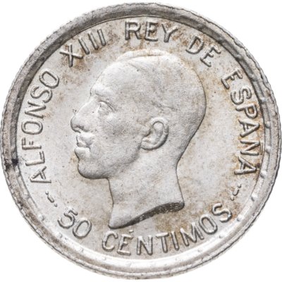 купить Испания 50 сентимо (centimos) 1926