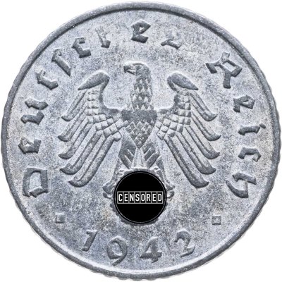 купить Германия, Третий рейх 5 рейхспфеннигов 1942, знак монетного двора: "A" - Берлин