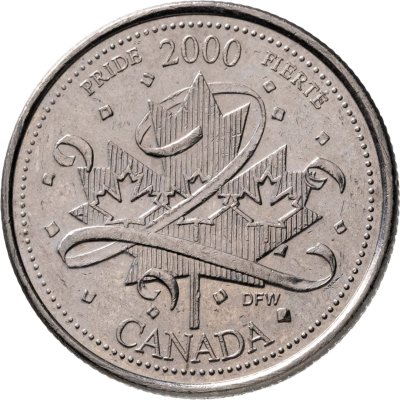 купить Канада 25 центов (cents) 2000 "Миллениум - Гордость"
