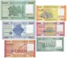 Купить Ливан (набор 6 шт) 1000+5000+10000+20000+50000+100000 фунтов (ливров) 2012-2022 (Рick 90b, 91c, 92b, 93c, 94d,  95e)