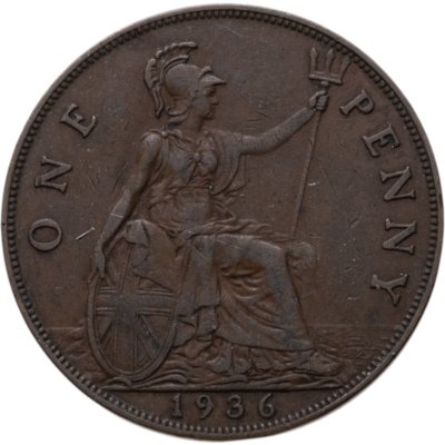 Купить Великобритания 1 пенни (penny) 1936