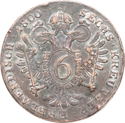 купить Австрия 6 крейцеров 1800