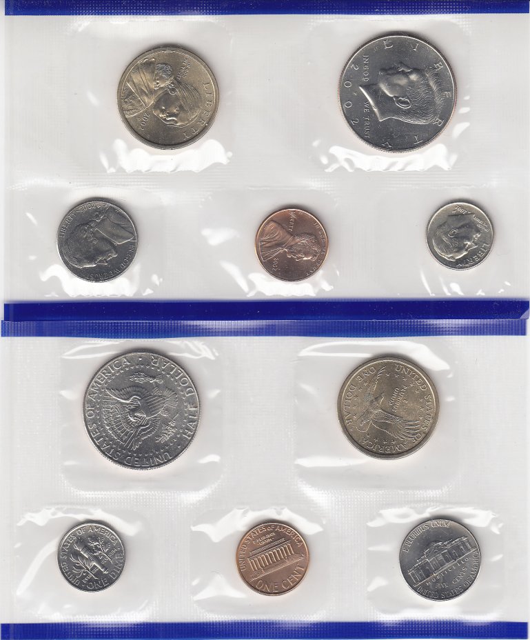 купить США годовой набор 2002 P (5 монет)