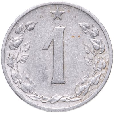 купить Чехословакия 1 геллер (haler) 1953