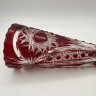Купить Кубок для вина ("Рог изобилия"), украшенный рельефным резным декором, хрусталь, нацвет, Гусевской хрустальный завод (Гусь-Хрустальный), СССР, 1970-1990 гг.
