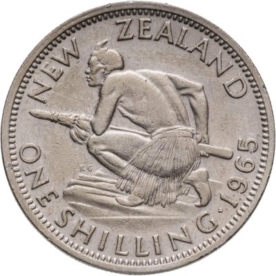 купить Новая Зеландия 1 шиллинг (shilling) 1965