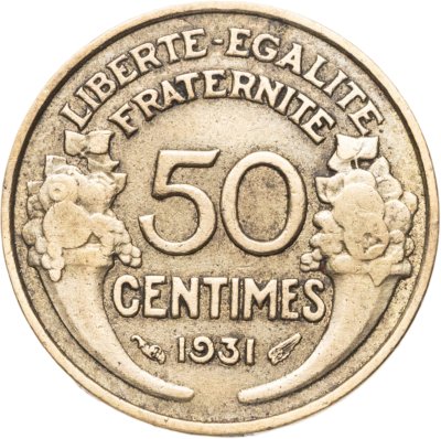 купить Франция 50 сантимов (centimes) 1931