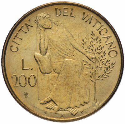 купить Ватикан 200 лир 1979