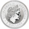 Купить Австралия 2 доллара (dollars) 2001 UNC "Китайский гороскоп - Год змеи - лунный календарь"