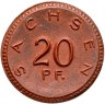 Купить Германия "Саксония" 20 пфеннигов 1921 нотгельд