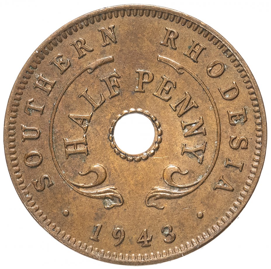 купить Южная Родезия 1/2  пенни (penny) 1943