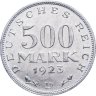 Купить Германия 500 марок (mark) 1923, знак монетного двора "D"