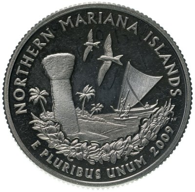 купить США 25 центов (квотер, 1/4 доллара, quarter dollar) 2009 Северные Марианские острова