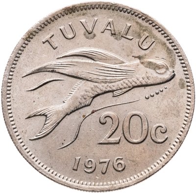 купить Тувалу 20 центов (cents) 1976