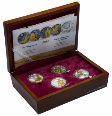 купить Андорра Набор монет "Викинги" 2008 (4 монеты в подарочной упаковке с сертификатом)