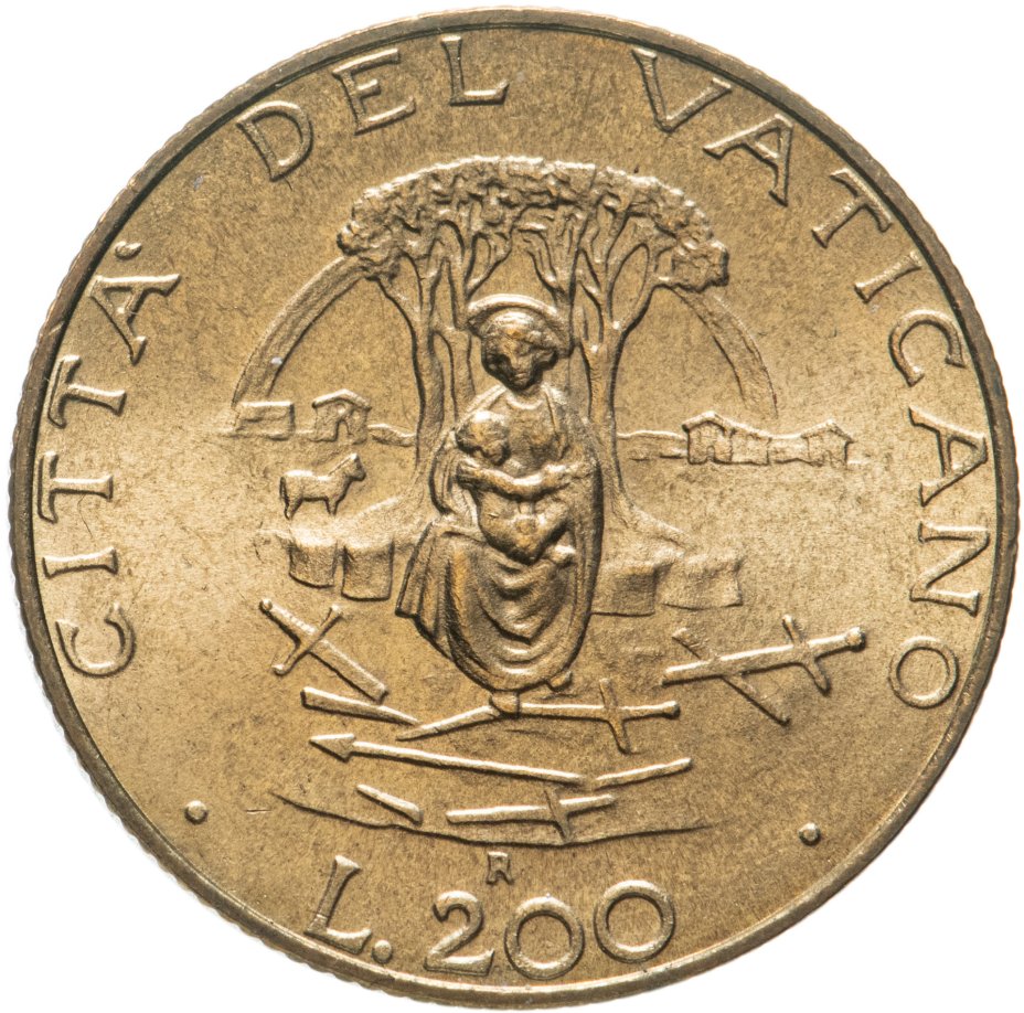 купить Ватикан 200 лир (lire) 1987