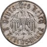 Купить Германия (Третий рейх) 2 рейхсмарки (reichsmark) 1933 F 450 лет со дня рождения Мартина Лютера
