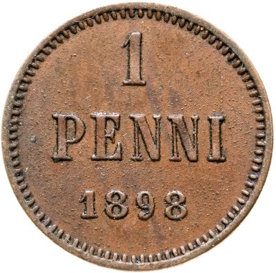 купить 1 пенни (penni) 1898 Российская Финляндия