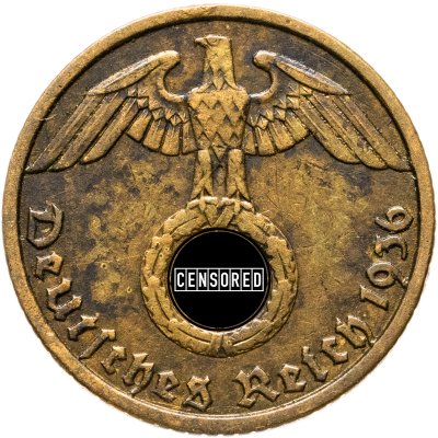 купить Германия, Третий рейх 5 рейхспфеннигов (reichspfennig) 1936