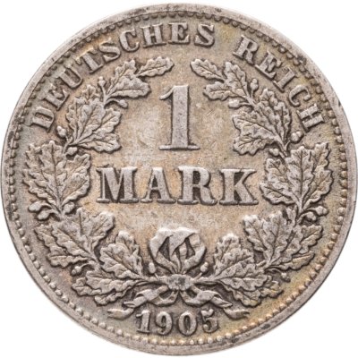 купить Германия 1 марка (mark) 1905, знак монетного двора: "J" - Гамбург