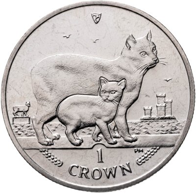 купить Остров Мэн 1 крона (crown) 2012 "Кошки - Мэнкс"