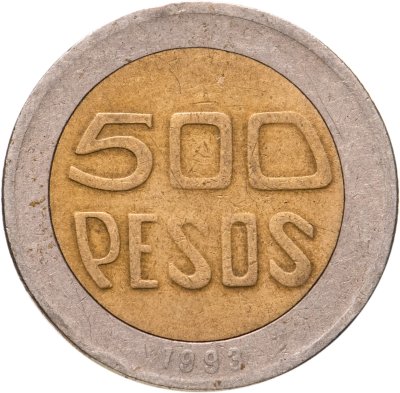 купить Колумбия 500 песо (pesos) 1993