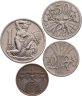 Купить Чехословакия полный годовой набор монет для обращения 1922 (4 штуки)