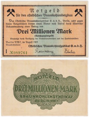 купить Германия 3000000 марок 1923 год Берлин