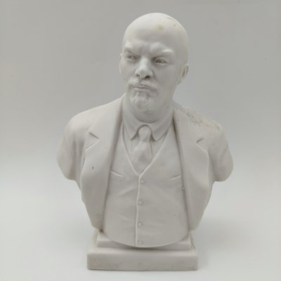 купить Бюст "Владимир Ильич Ленин", скульпторы Боголюбов В.Я., Ингал В.И., бисквит, Ленинградский фарфоровый завод (ЛФЗ), СССР, 1960-1970 гг.