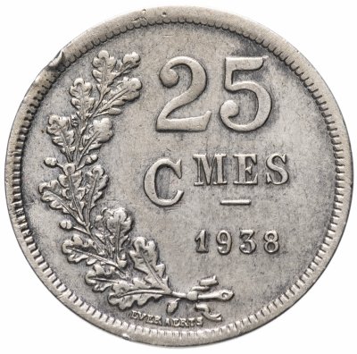 купить Люксембург 25 сантимов (centimes) 1938