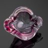 Купить Пепельница винтажная с фигурным бортом, цветное стекло, гутная техника, Муранское стекло, Италия, 1960-1980 гг.
