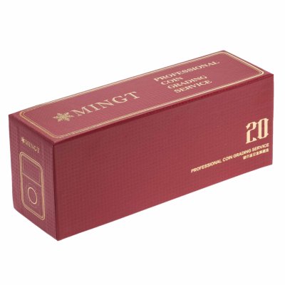 Купить Коробка-бокс для хранения монет в слабах на 20 шт картон, красная