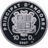 Купить Андорра 10 динеров 2007 Proof "Экстремальные виды спорта: Горный велосипед"
