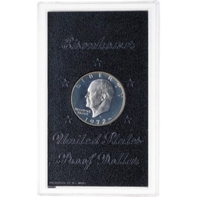 купить США 1 dollar (доллар) 1972 S "доллар Эйзенхауэра" в футляре