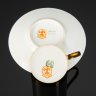 Купить Набор из двух кофейных пар в стиле ампир, "Limoges", фарфор, роспись, золочение, Франция, 1930-1950 гг.