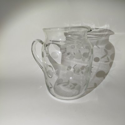 купить Кувшин с растительным декором, стекло, гранение, СССР, 1960-1980 гг.