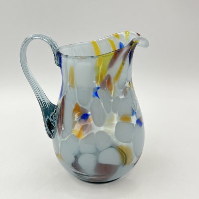 купить Кувшин с разноцветным туловом, Щирецкий завод "Стеклоприбор", стекло, гутная техника, СССР, 1960-1980 гг.