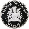 Купить Малави 20 квача 2011 Proof "Год кролика (На удачу). Лунный календарь (кролик с морковками)"