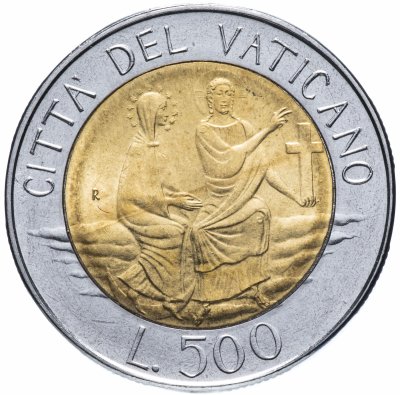 купить Ватикан 500 лир (lire) 1986