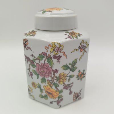 купить Чайница в стиле шинуазри, фарфор, деколь, Западная Европа, 1950-1980 гг.