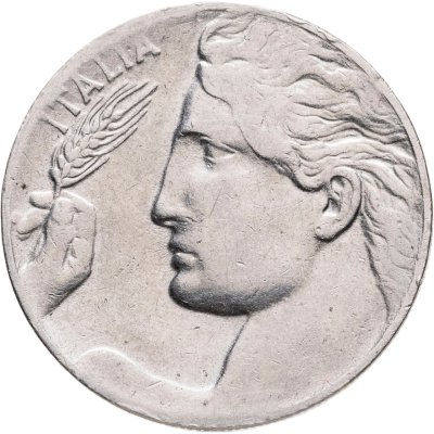 купить Италия 20 чентезимо (centesimi) 1920 Старый тип: Женщина с колосом