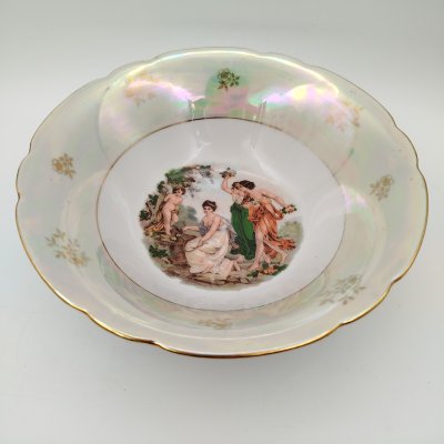 купить Салатник "Мадонна", фарфор, деколь, люстр, золочение, Kahla, ГДР, 1968-1987 гг.