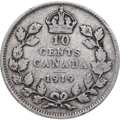 купить Канада 10 центов (cents) 1912-1919