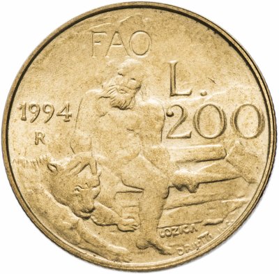 купить Сан-Марино 200 лир 1994 "ФАО"