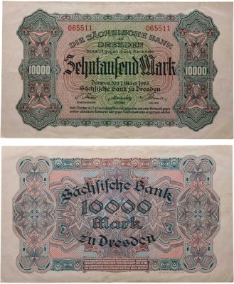 купить Германия (Кёльн, 10000 (10 тысяч) марок, 1923 года