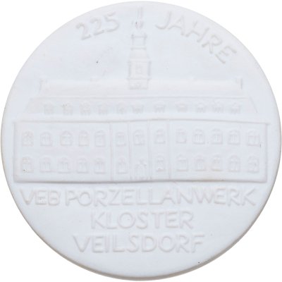 купить Фарфоровая медаль 1985 года "225 лет Фарфоровой фабрике в Клостер-Вайльсдорфе"