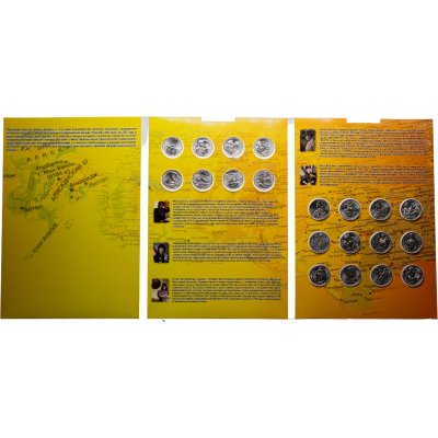 купить США полный набор из 20-ти монет 1/4 доллара (25 центов, квотер) D Американские женщины в капсульном альбоме