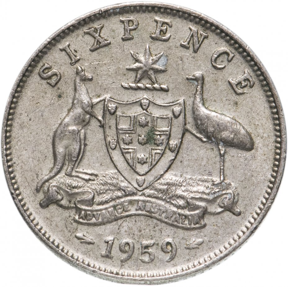 купить Австралия 6 пенсов (pence) 1959