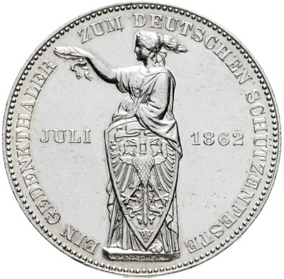 купить Германия, Франкфурт 1 талер 1862 "Немецкий фестиваль стрельбы"